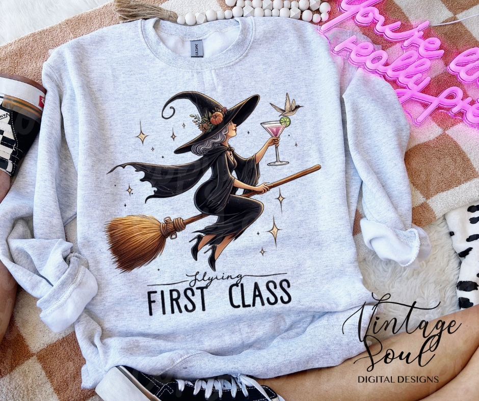 Flying First Class Witch