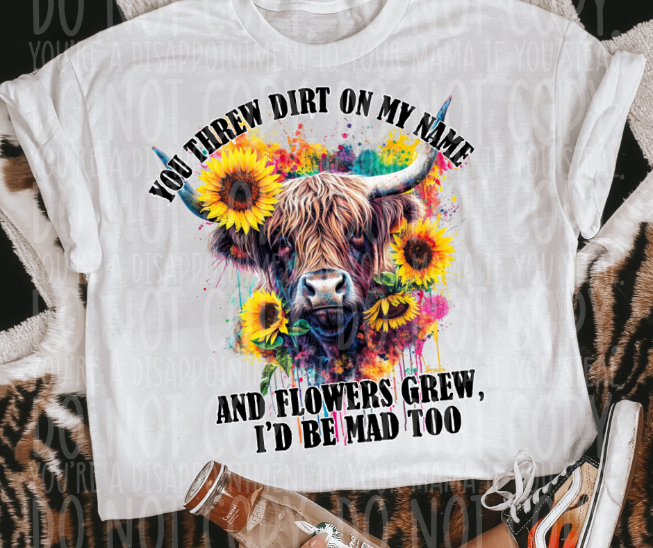 Threw Dirt Highland cow