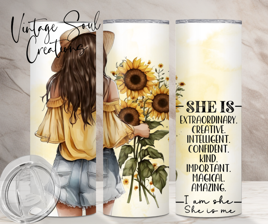 She is Girl w/ Sunflower