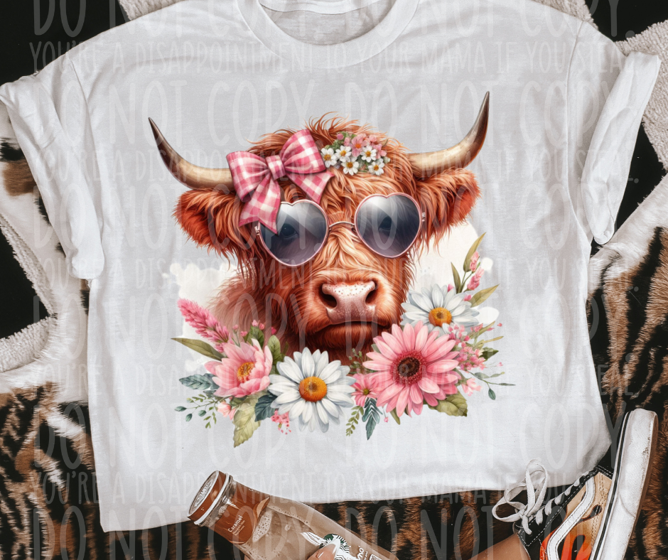 Highland Groovy Cow Pink