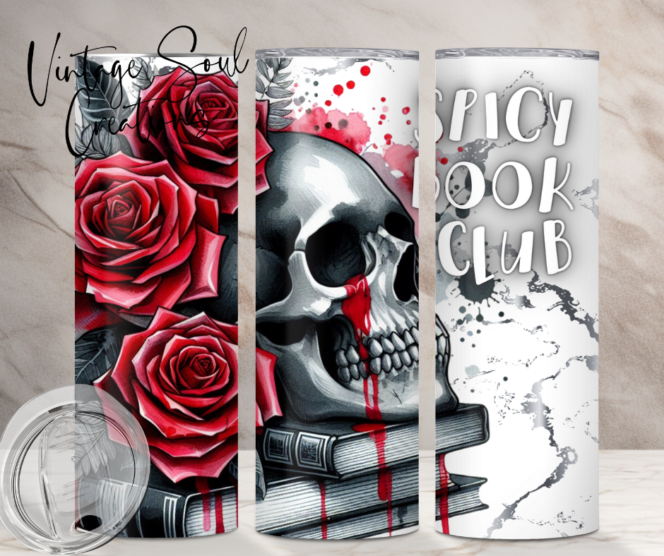 Spicy Book Club Skull