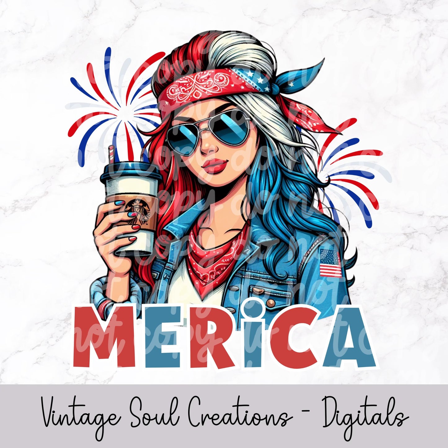 Merica Girl PNG