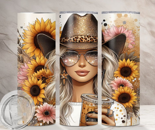 Sunflower Cowgirl Iced Coffee