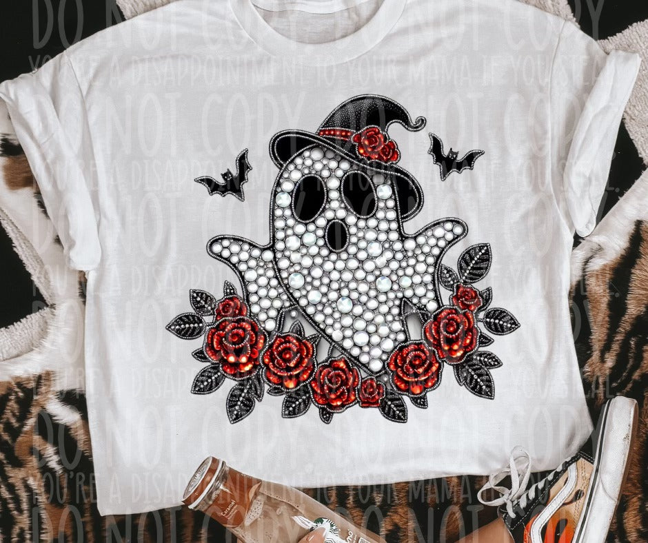 Rhinestone Ghost w/ Roses