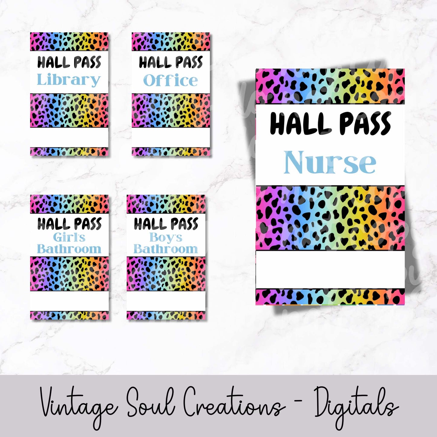 Bright Leopard Print Hall Pass