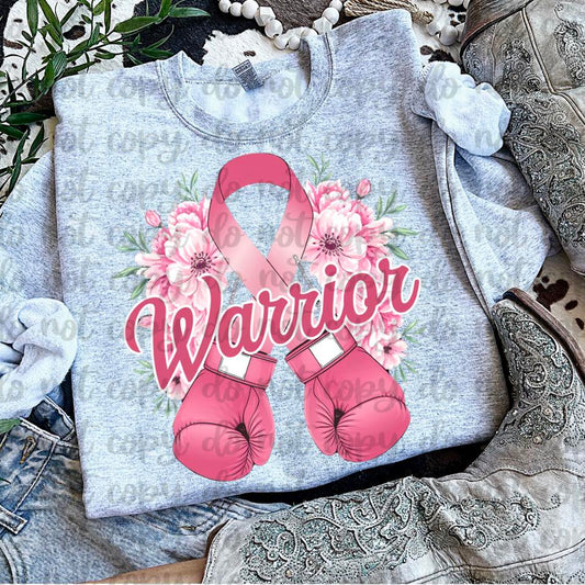 Warrior Pink Ribbon Floral