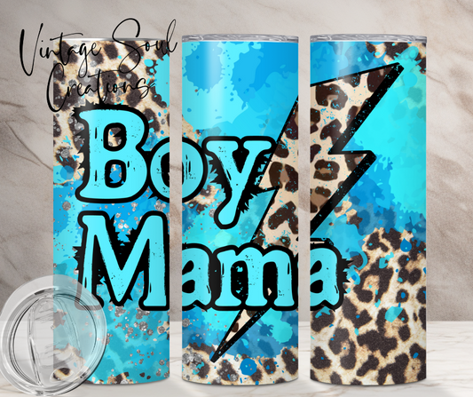 Boy Mama Leopard Blue