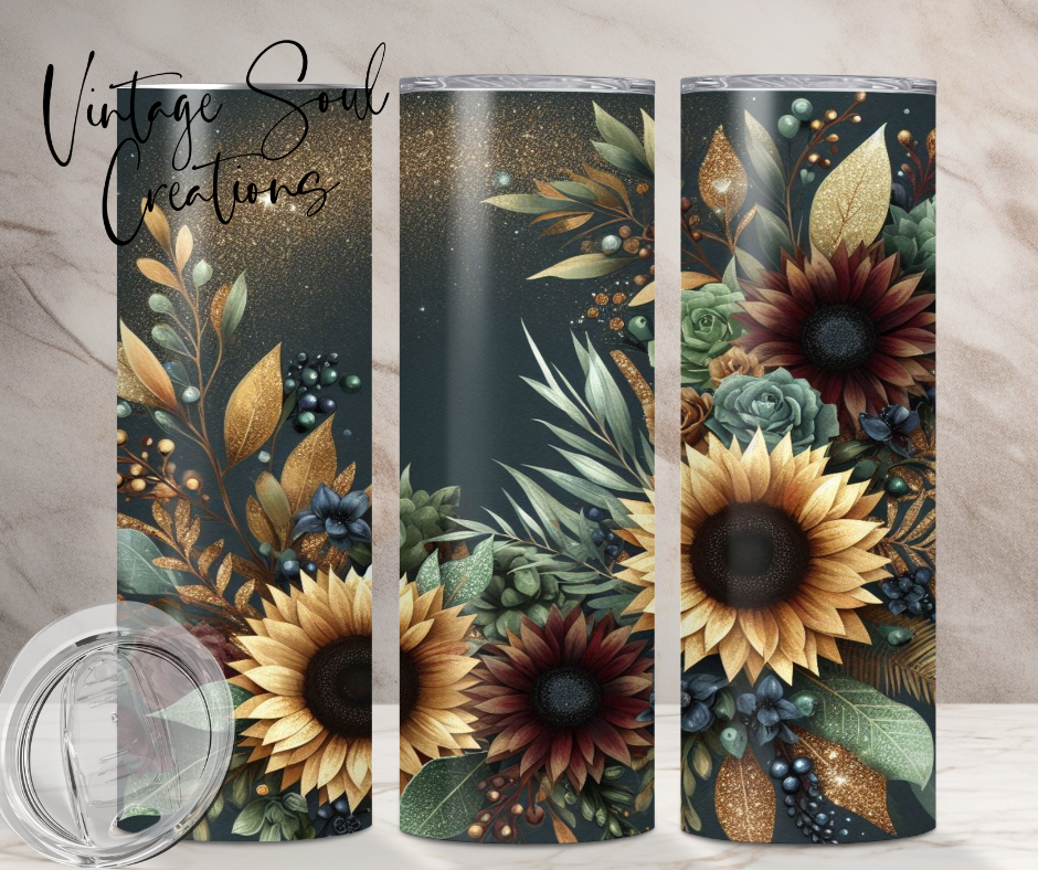 Rustic Dark Sunflower