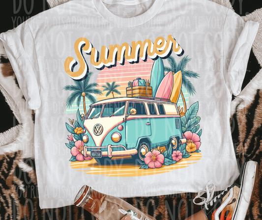 Summer Beach VW Van