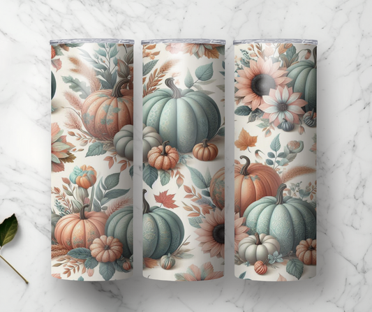 Pumpkin floral Pastel