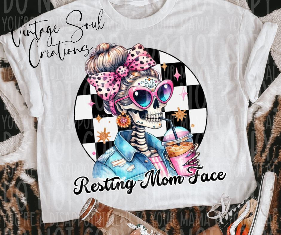 Resting Mom Face PNG