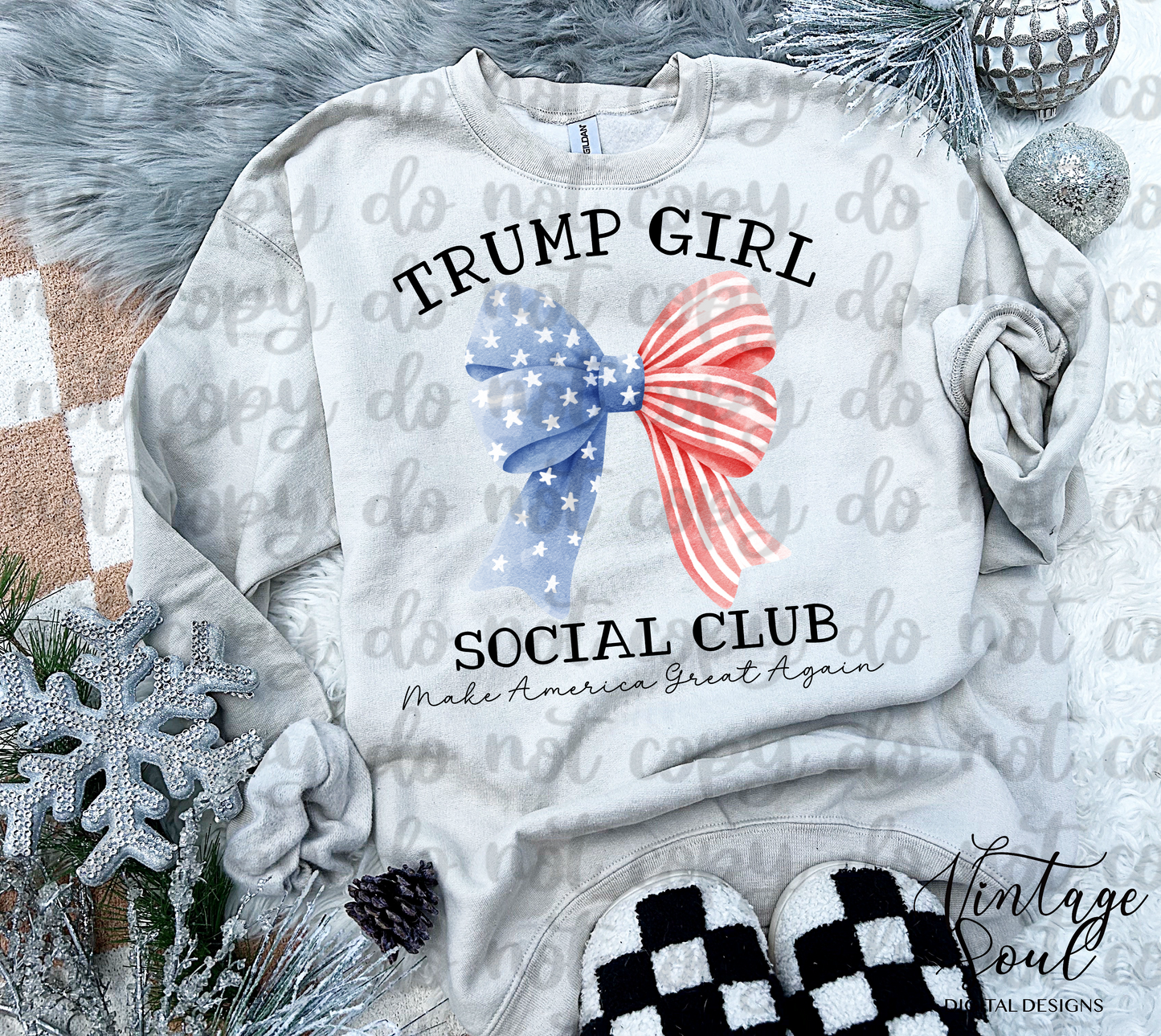 Trump Girl American Bow