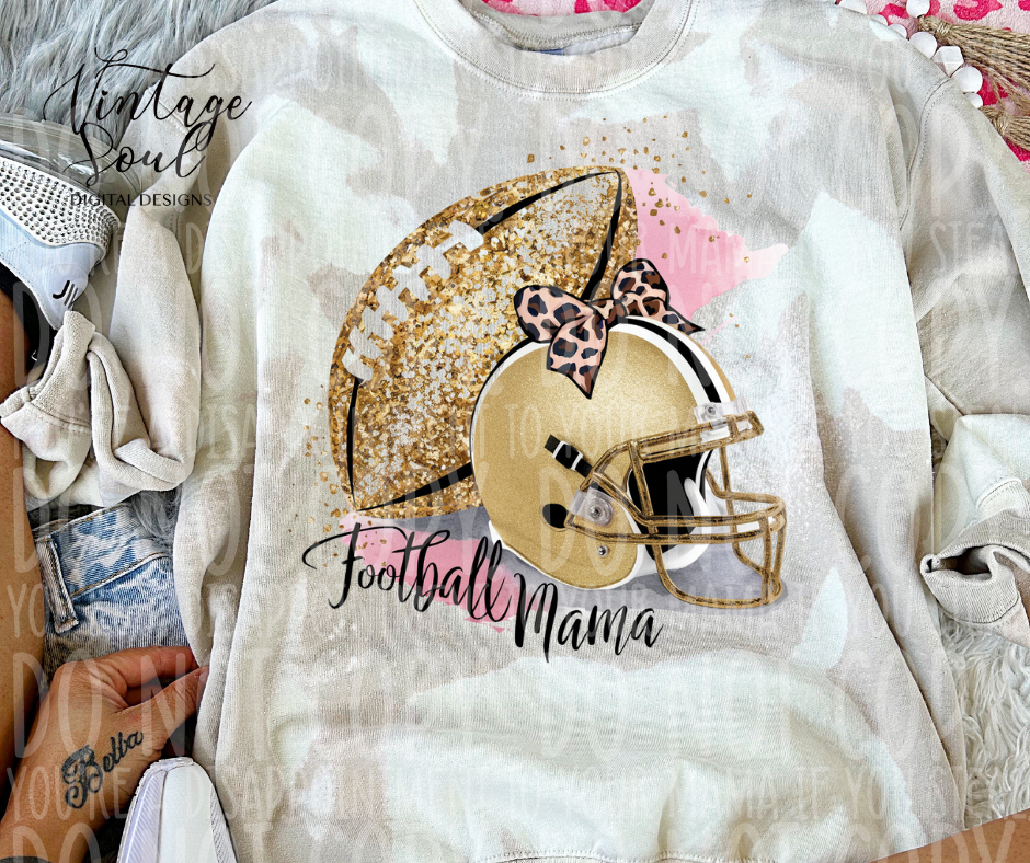 Glitter Football Mama