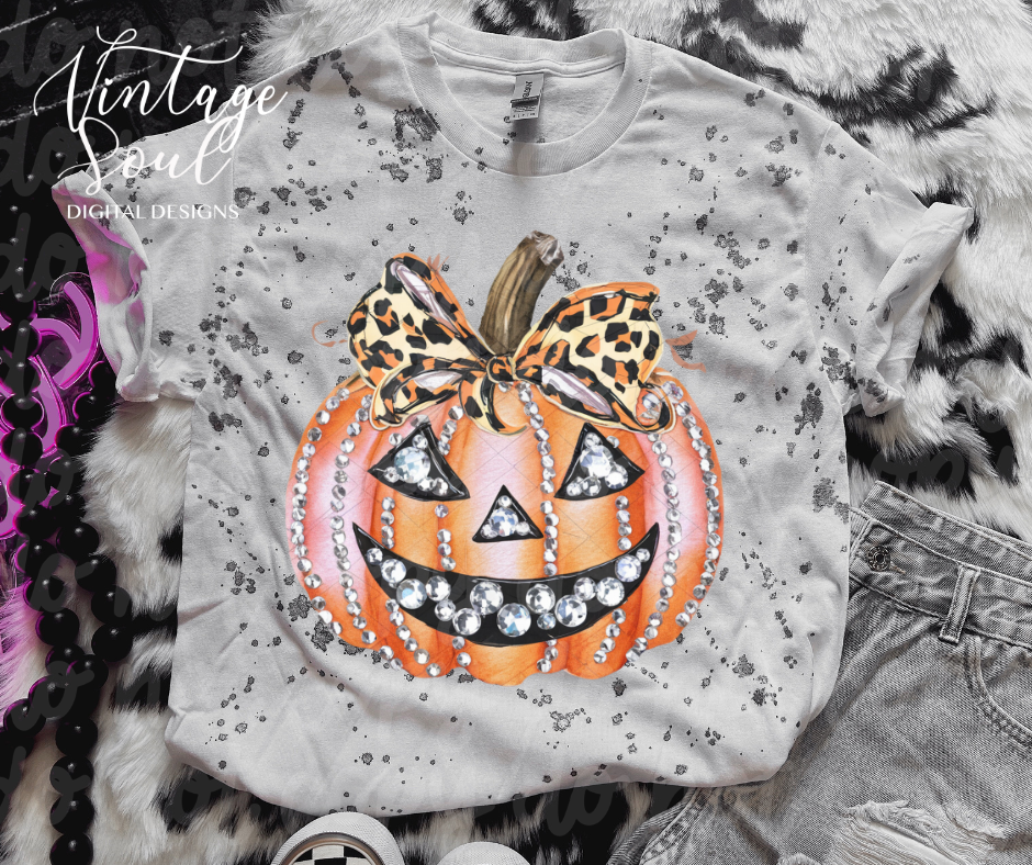 Rhinestone pumpkin