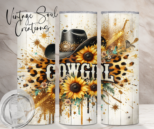 Cowgirl Sunflower Leopard